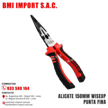 ALICATE 150MM WISEUP PUNTA FINA