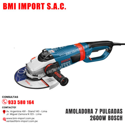 AMOLADORA 7 PULGADAS 2600W BOSCH