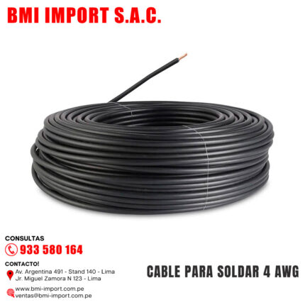 CABLE PARA SOLDAR 4 AWG
