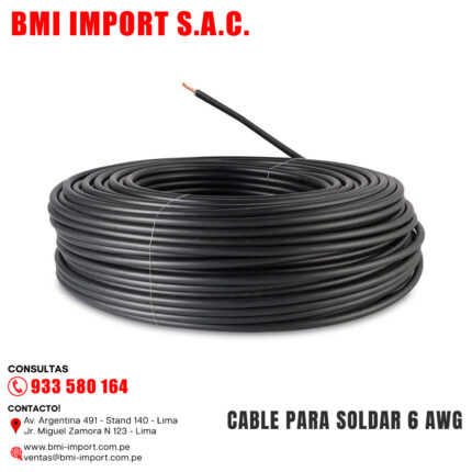 CABLE PARA SOLDAR 6 AWG