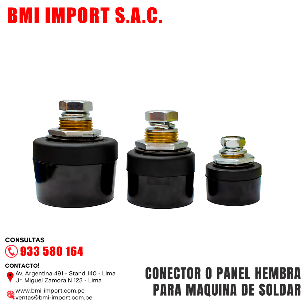 CONECTOR O PANEL HEMBRA PARA MAQUINA DE SOLDAR CONECTOR O PANEL HEMBRA PARA MAQUINA DE SOLDAR