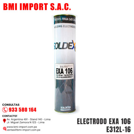 ELECTRODO EXA 106 E312L-16