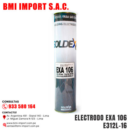 ELECTRODO EXA 106 E312L-16