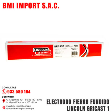 ELECTRODO FIERRO FUNDIDO LINCOLN GRICAST 1