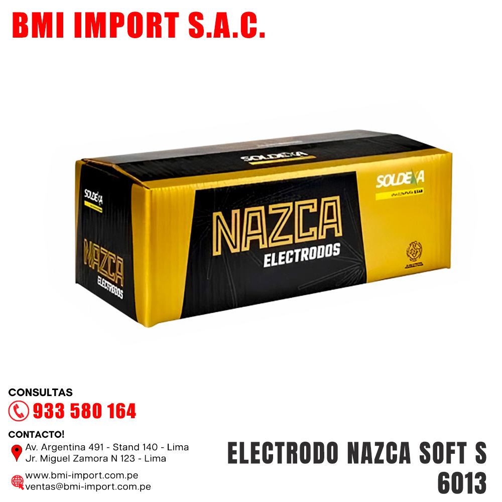 ELECTRODO NAZCA SOFT S 6013 ELECTRODO NAZCA SOFT S 6013