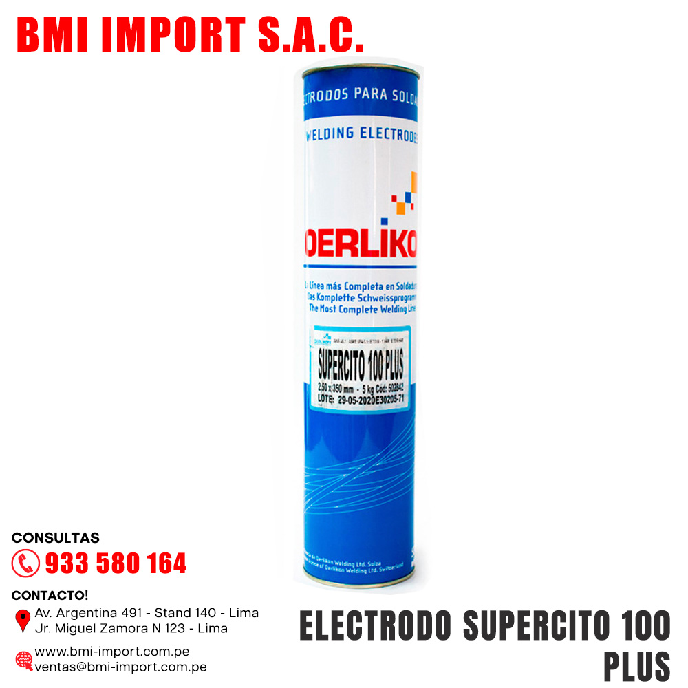 ELECTRODO SUPERCITO 100 PLUS ELECTRODO SUPERCITO 100 PLUS
