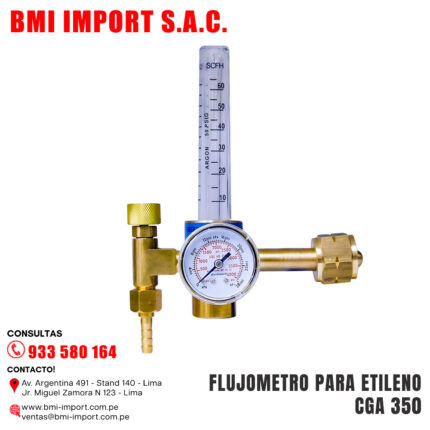 FLUJOMETRO PARA ETILENO CGA 350