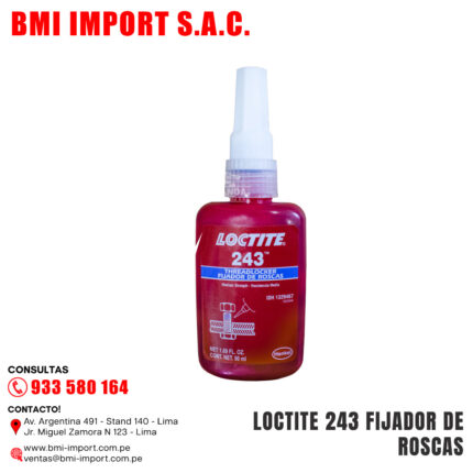 LOCTITE 243 FIJADOR DE ROSCAS