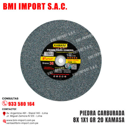 PIEDRA CARBURADA 8X 1X1 GR 20 KAMASA