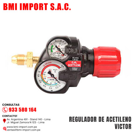 REGULADOR DE ACETILENO VICTOR
