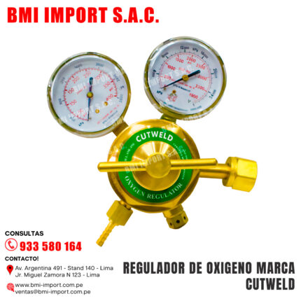 REGULADOR DE OXIGENO MARCA CUTWELD