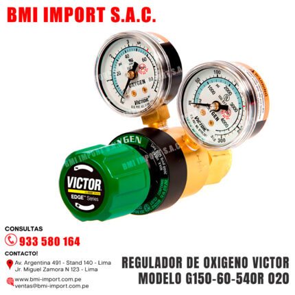 REGULADOR DE OXIGENO VICTOR MODELO G150-60-540R 020