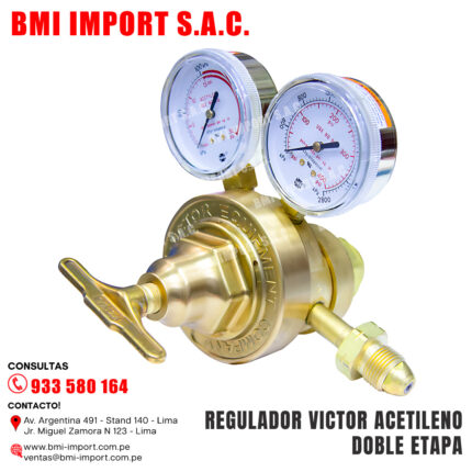 REGULADOR VICTOR ACETILENO DOBLE ETAPA