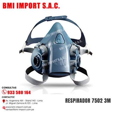 RESPIRADOR 7502 3M
