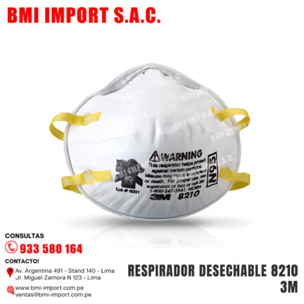 RESPIRADOR DESECHABLE 8210 3M