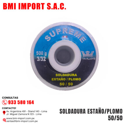SOLDADURA ESTAÑO/PLOMO 50/50