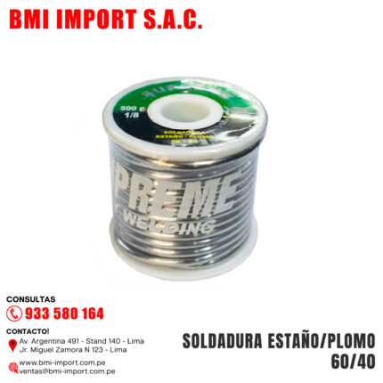 SOLDADURA ESTAÑO/PLOMO 60/40