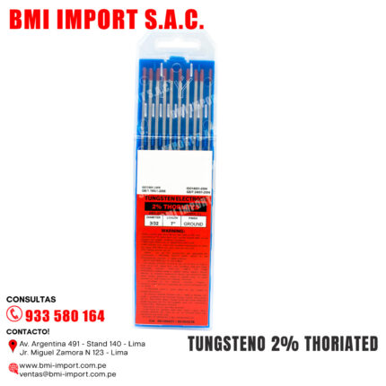 TUNGSTENO 2% THORIATED