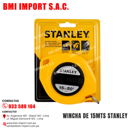WINCHA DE 15MTS STANLEY